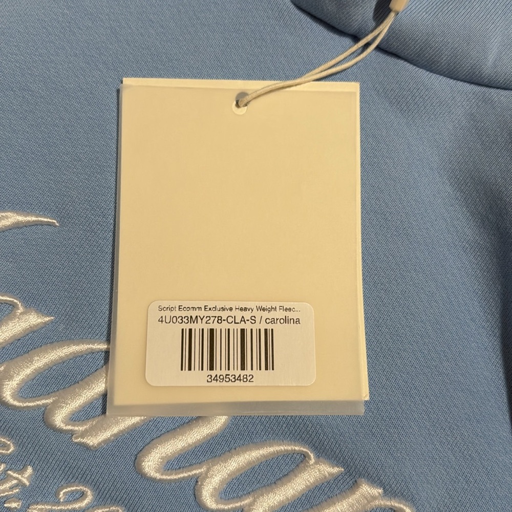 MADHAPPY Powder Blue Script Hoodie - Picture 8 of 10